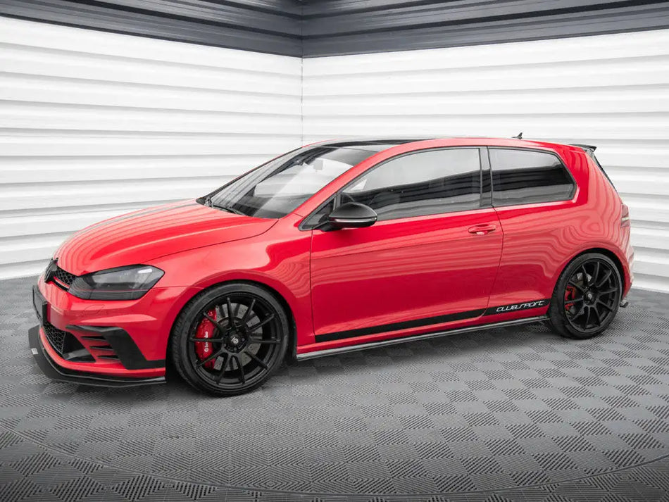 Maxton Racing Side Skirts Diffusers VW Golf GTI Mk7 Clubsport