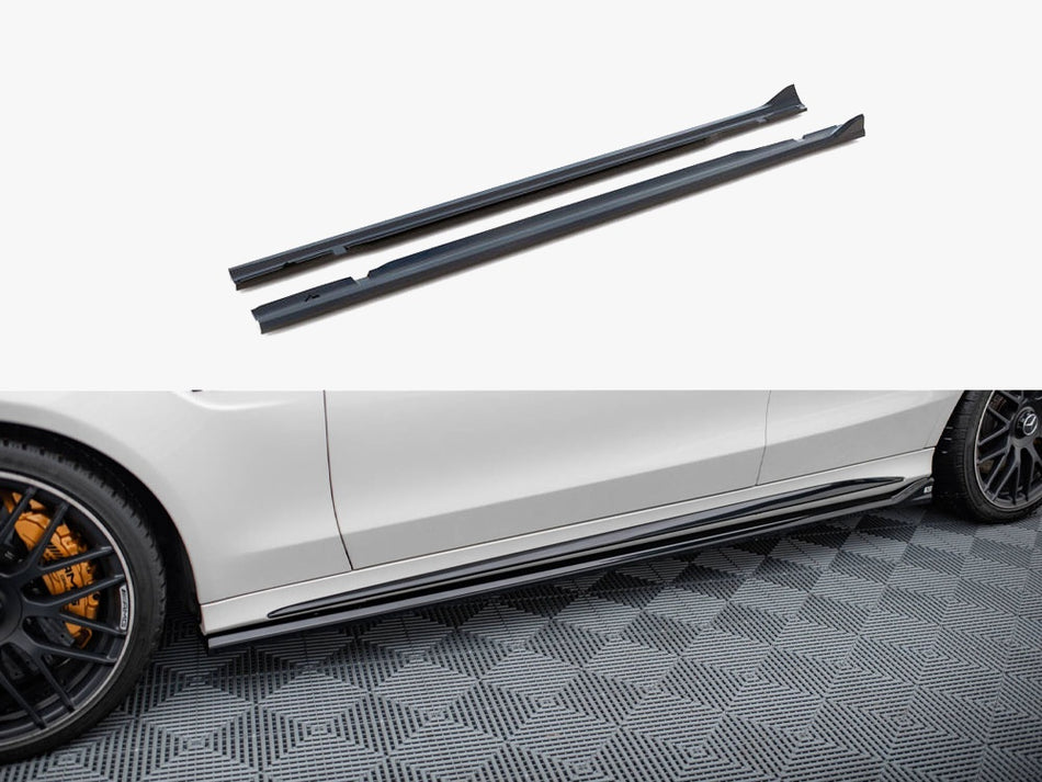 Maxton Side Skirts Diffusers V.2 Mercedes-AMG C63 Sedan / Estate W205 / S205