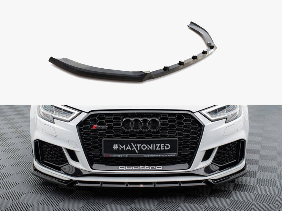 Maxton Front Splitter V.3 Audi RS3 Sedan 8V Facelift