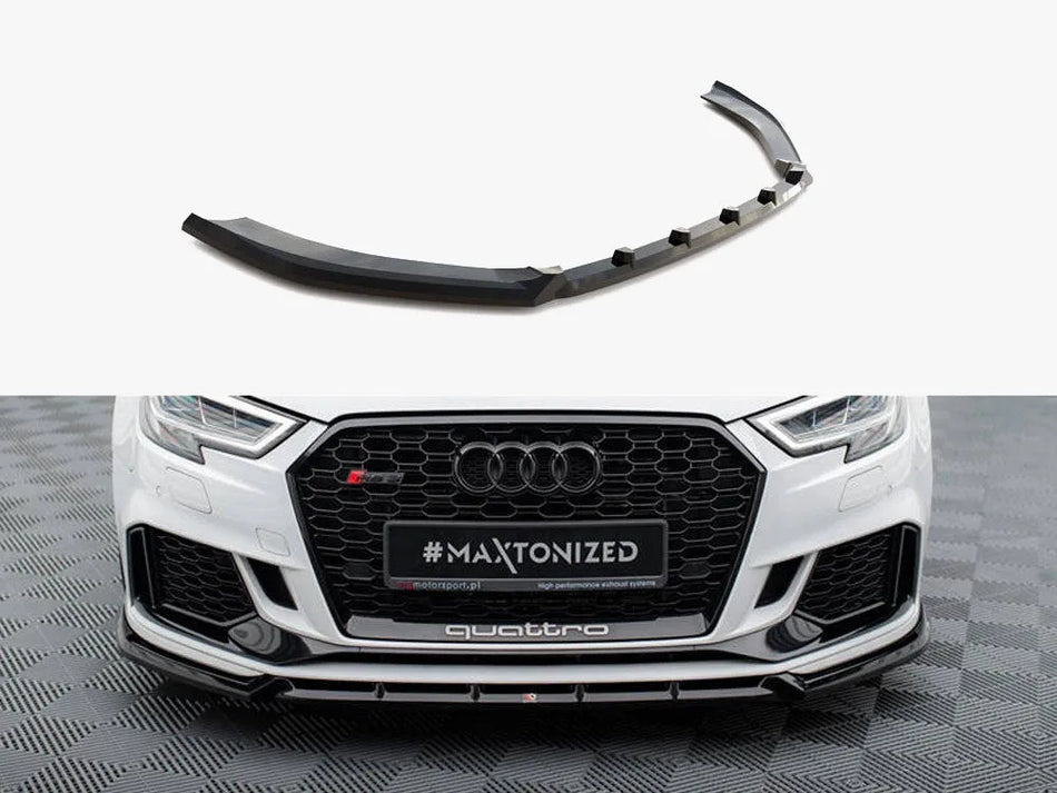 Maxton Front Splitter V.3 Audi RS3 Sedan 8V Facelift
