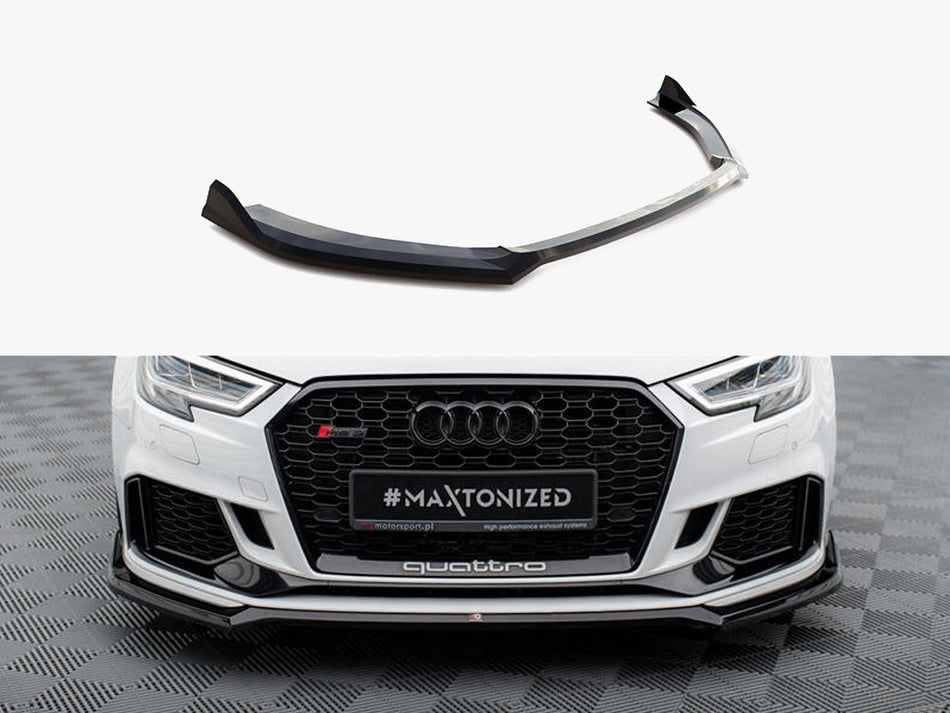 Maxton Front Splitter V.4 Audi RS3 Sedan 8V Facelift