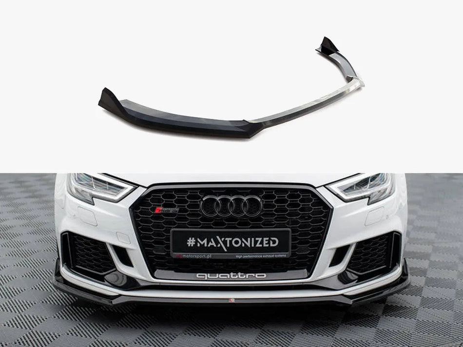 Maxton Front Splitter V.4 Audi RS3 Sedan 8V Facelift