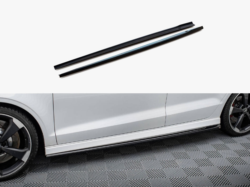Maxton Side Skirts Diffusers V.2 Audi RS3 Sedan 8V Facelift