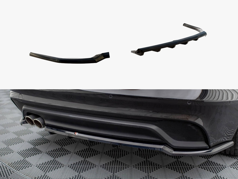 Maxton Central Rear Splitter (Vertical Bars) Jaguar XE X760 Facelift