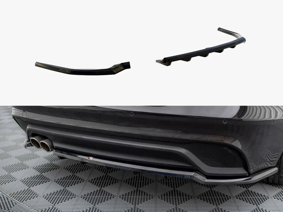 Maxton Central Rear Splitter (Vertical Bars) Jaguar XE X760 Facelift
