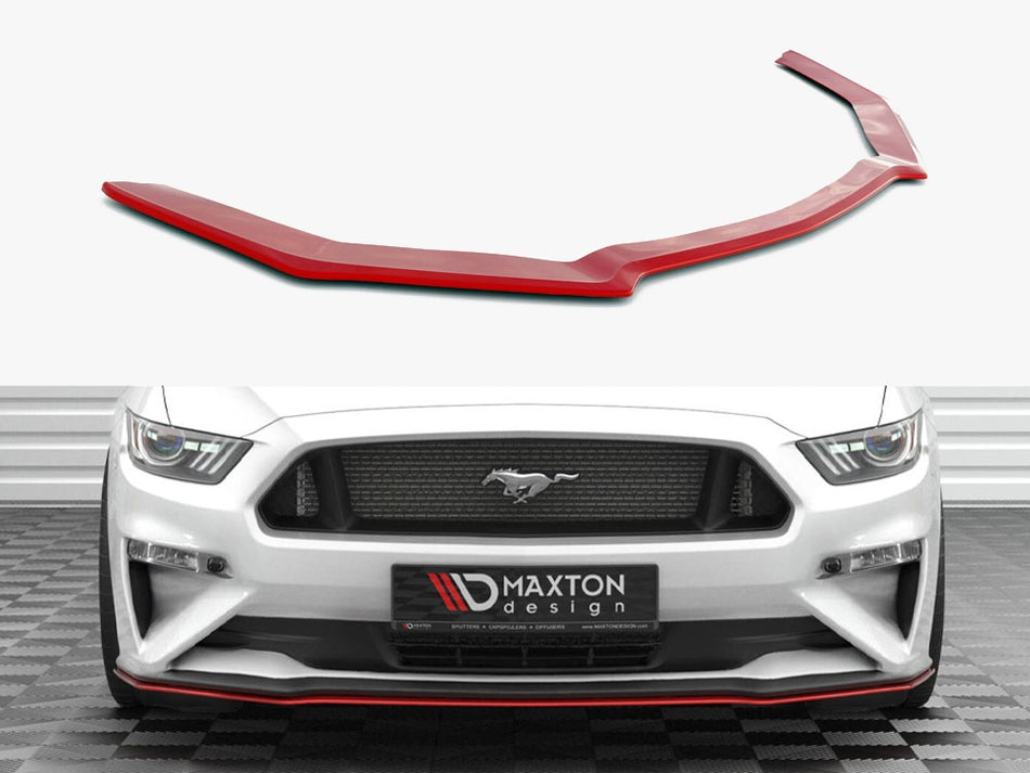 Maxton Front Splitter V.2 Ford Mustang Mk6 Facelift