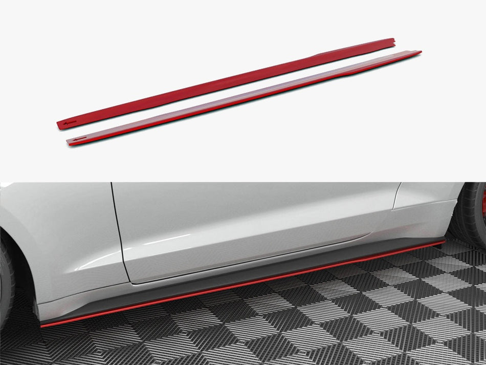 Maxton Side Skirts Diffusers V.2 Ford Mustang Mk6 Facelift