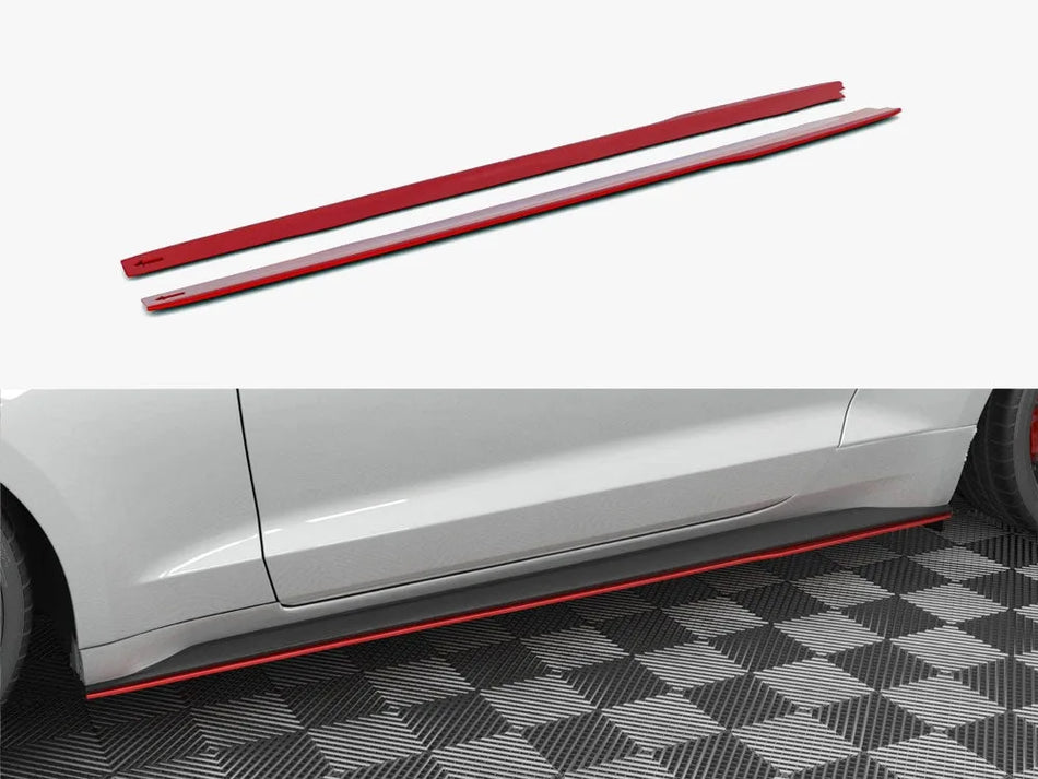 Maxton Side Skirts Diffusers V.2 Ford Mustang Mk6 Facelift