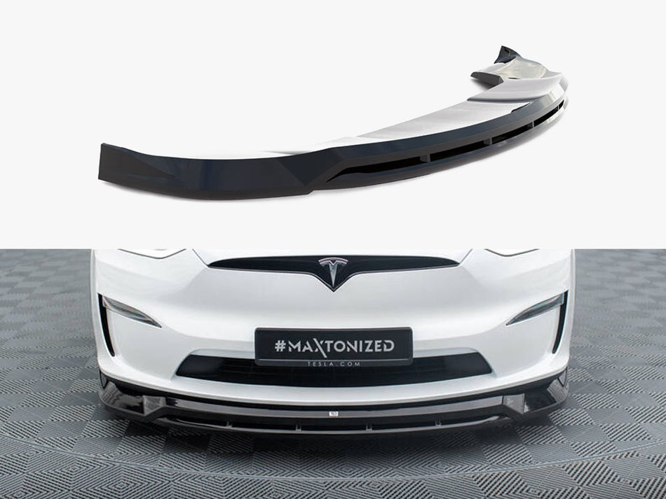 Maxton Front Splitter V.1 Tesla Model X Mk1 Facelift