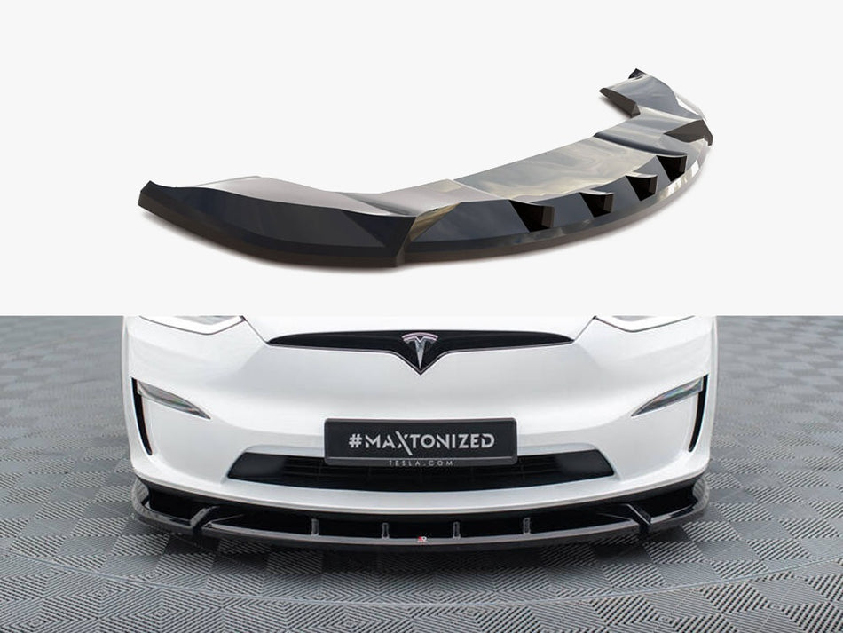 Maxton Front Splitter V.2 Tesla Model X Mk1 Facelift
