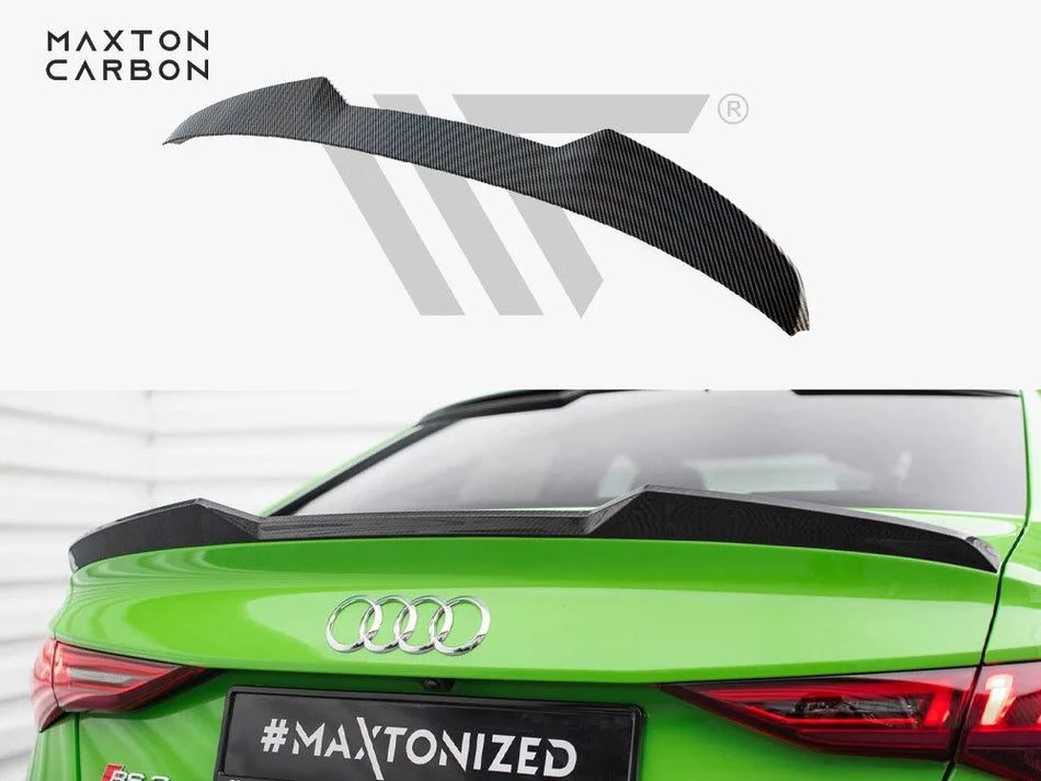 Maxton Carbon Fiber Tailgate Spoiler Audi RS3 / S3 / A3 S-Line / Standard Sedan 8Y