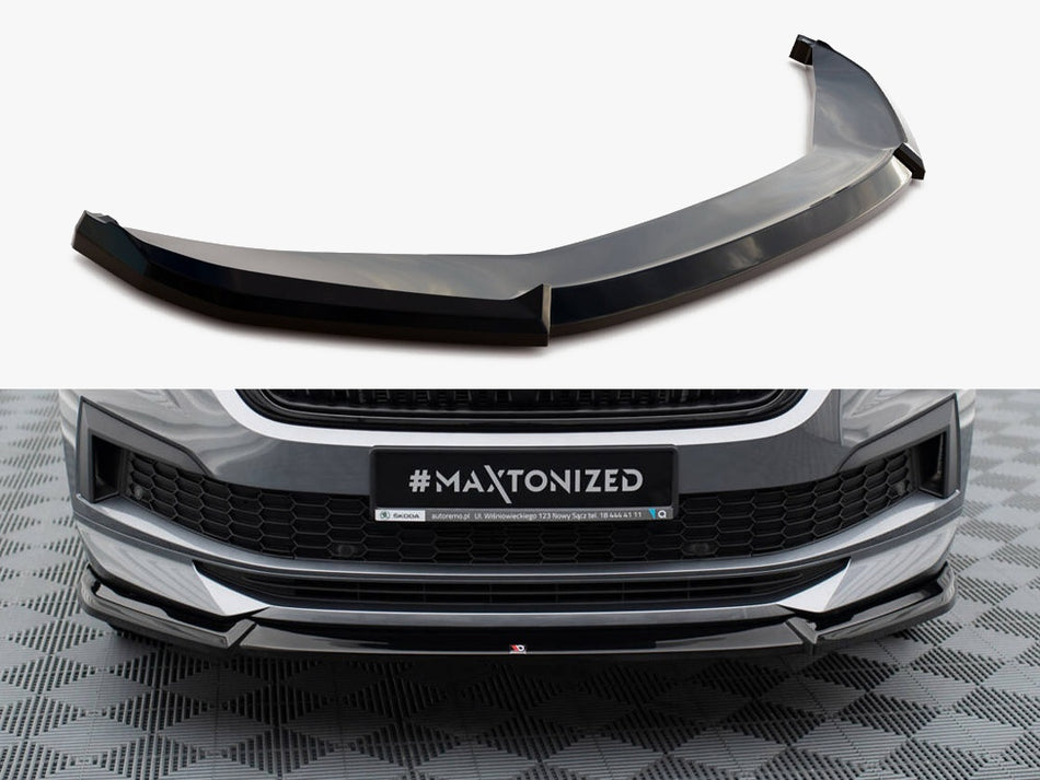 Maxton Front Splitter V.1 Skoda Kodiaq Sportline Mk1 Facelift