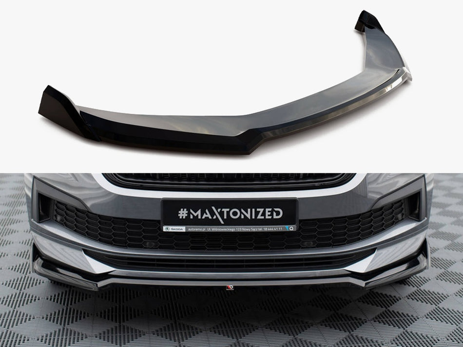 Maxton Front Splitter V.2 Skoda Kodiaq Sportline Mk1 Facelift