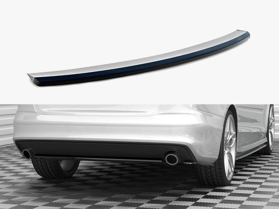 Maxton Central Rear Splitter Audi A4 S-Line B8 Facelift