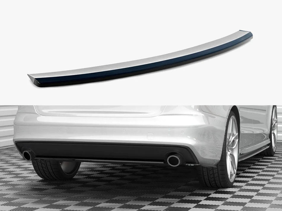 Maxton Central Rear Splitter Audi A4 S-Line B8 Facelift