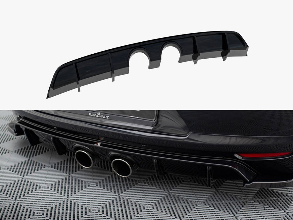 Maxton Rear Valance V.2 Volkswagen Scirocco Mk3 (R32 Exhaust)