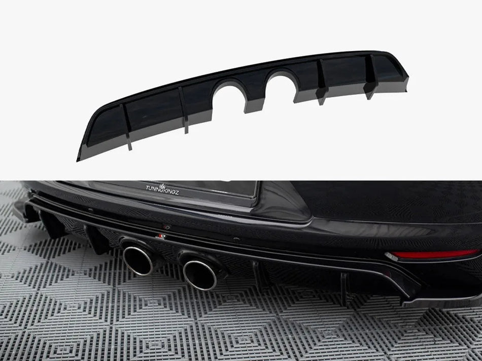 Maxton Rear Valance V.2 Volkswagen Scirocco Mk3 (R32 Exhaust)