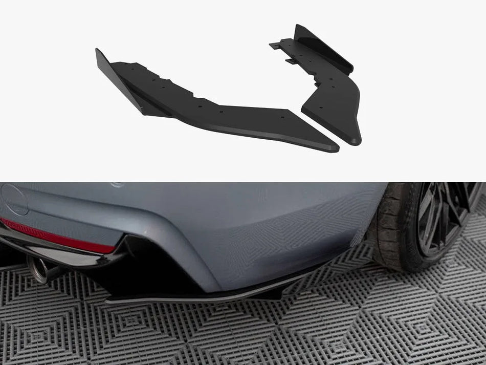 Maxton Street Pro Rear Side Splitters + Flaps BMW 435i Coupe M-Pack F32