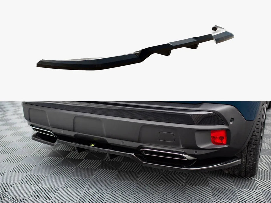 Maxton Rear Splitter (Vertical Bars) Peugeot 3008 GT-Line Mk2 Facelift