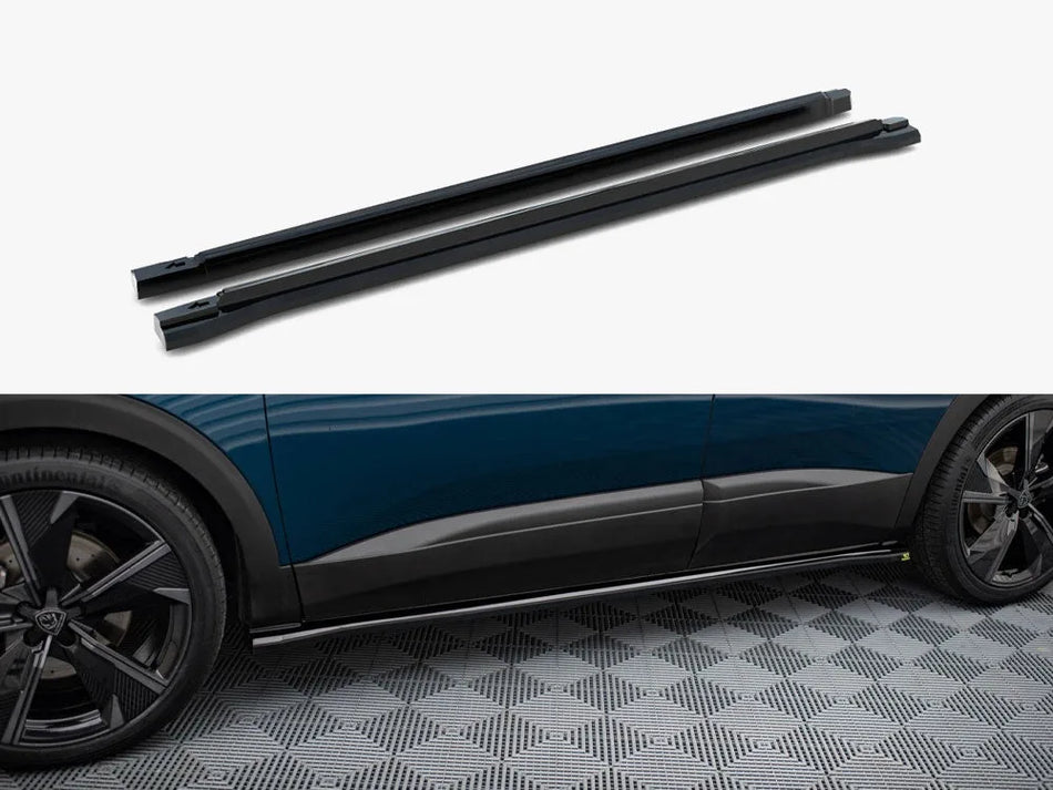 Maxton Side Skirts Diffusers Peugeot 3008 GT-Line Mk2 Facelift