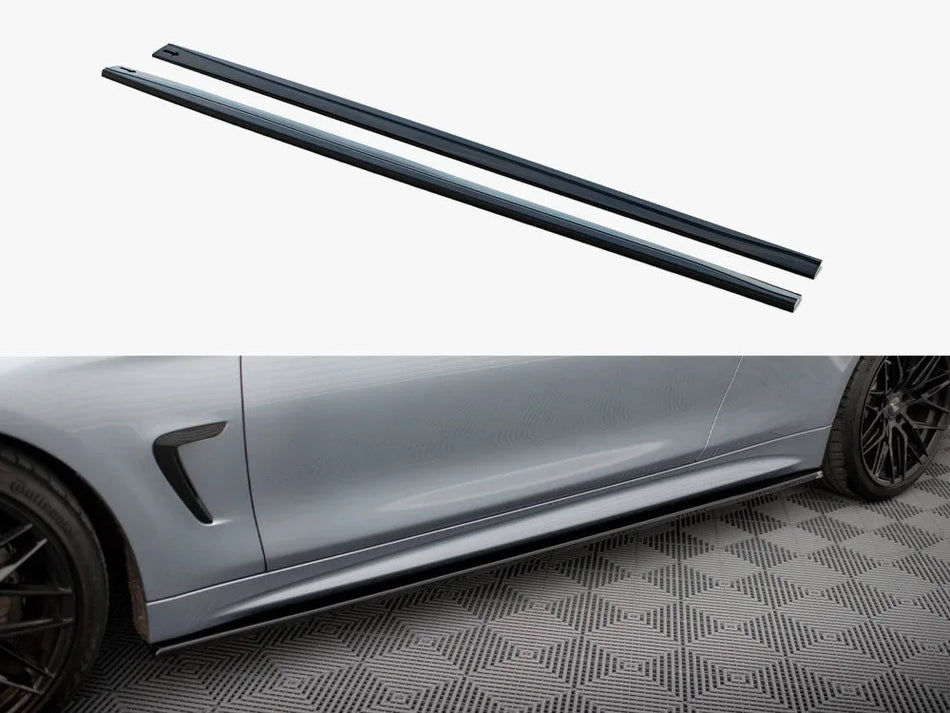 Maxton Side Skirts Diffusers BMW 4 Coupe / Gran Coupe / Cabrio M-Pack F32 / F36 / F33