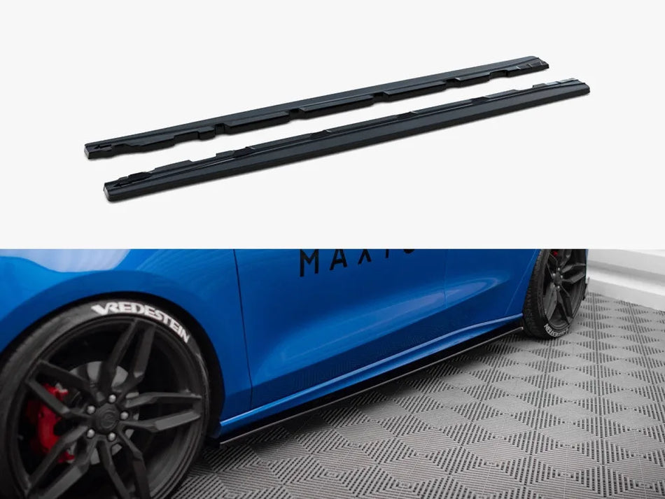 Maxton Side Skirts Diffusers V.1 Ford Focus ST / ST-Line Mk4