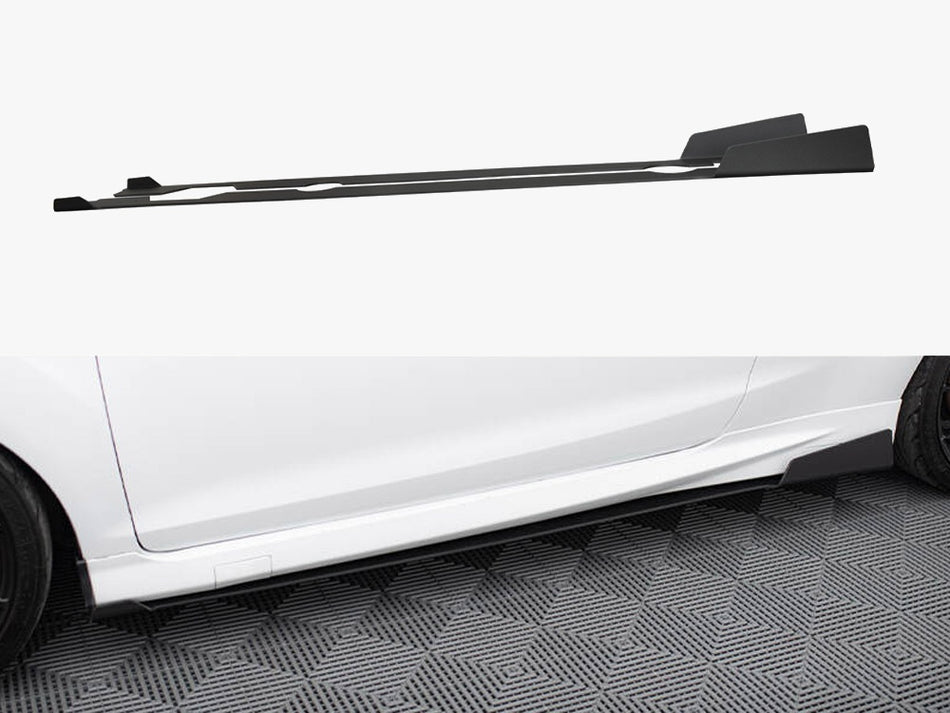 Maxton Racing Side Skirts Splitters Ford Fiesta Mk7 ST Facelift