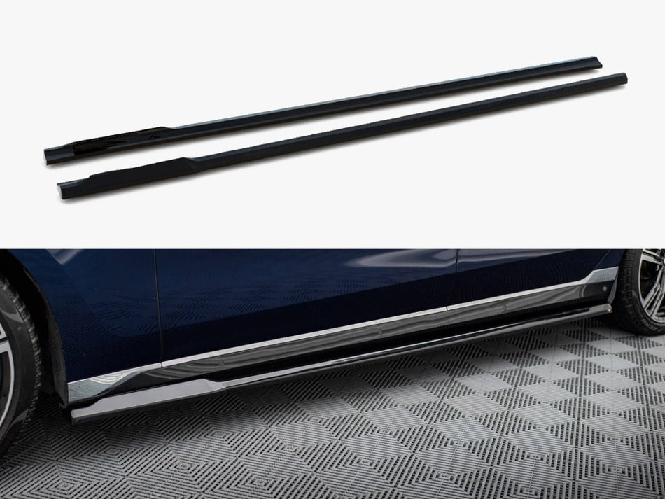 Maxton Side Skirt Diffusers BMW 750e M-Pack G70