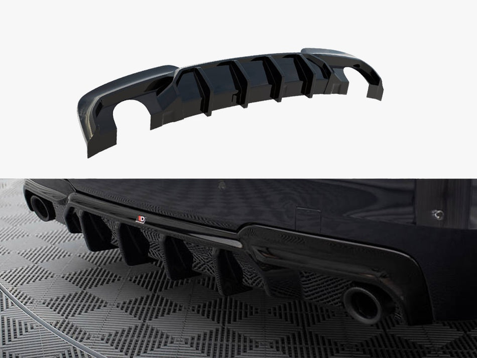 Maxton Rear Valance V.2 BMW 5 M-Pack F10 / F11 (Version with two single exhausts)