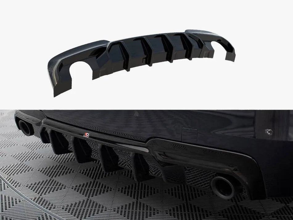 Maxton Rear Valance V.2 BMW 5 M-Pack F10 / F11 (Version with two single exhausts)