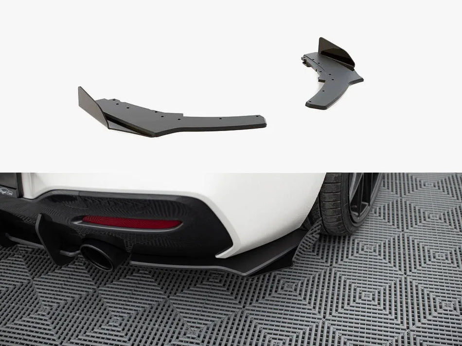 Maxton Street PRO Rear Side Splitters V.2 + Flaps BMW 1 F20 M140i