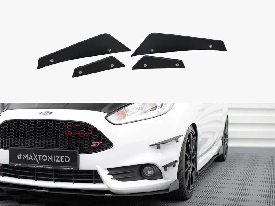Maxton Front Bumper Wings (Canards) Ford Fiesta ST Mk7 FL