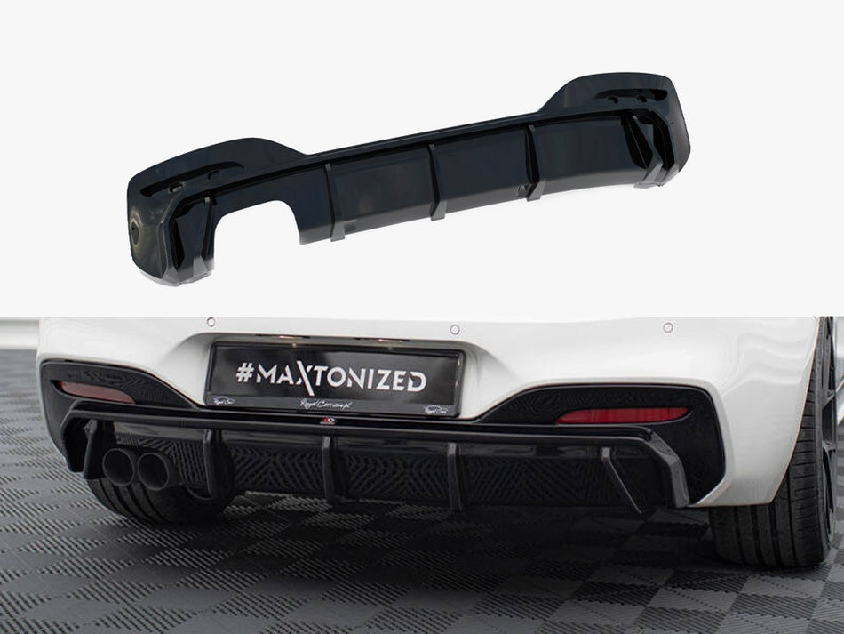 Maxton Rear Valance V.3 BMW 1 M-Pack F20 Facelift (Single side dual exhaust version)