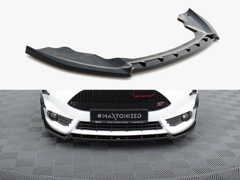 Maxton Front Splitter V.4 Ford Fiesta ST Mk7 Facelift