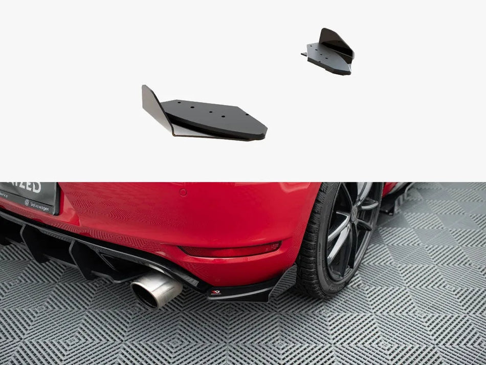 Maxton Street PRO Rear Side Splitters + Flaps VW Golf GTI Mk6