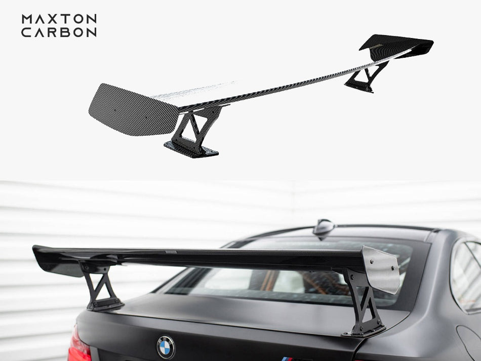 Maxton Carbon Spoiler With External Brackets Uprights BMW M2 F87