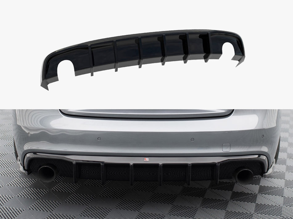 Maxton Rear Valance Audi S5 / A5 S-Line 8T Facelift (Version with single exhausts on both sides)