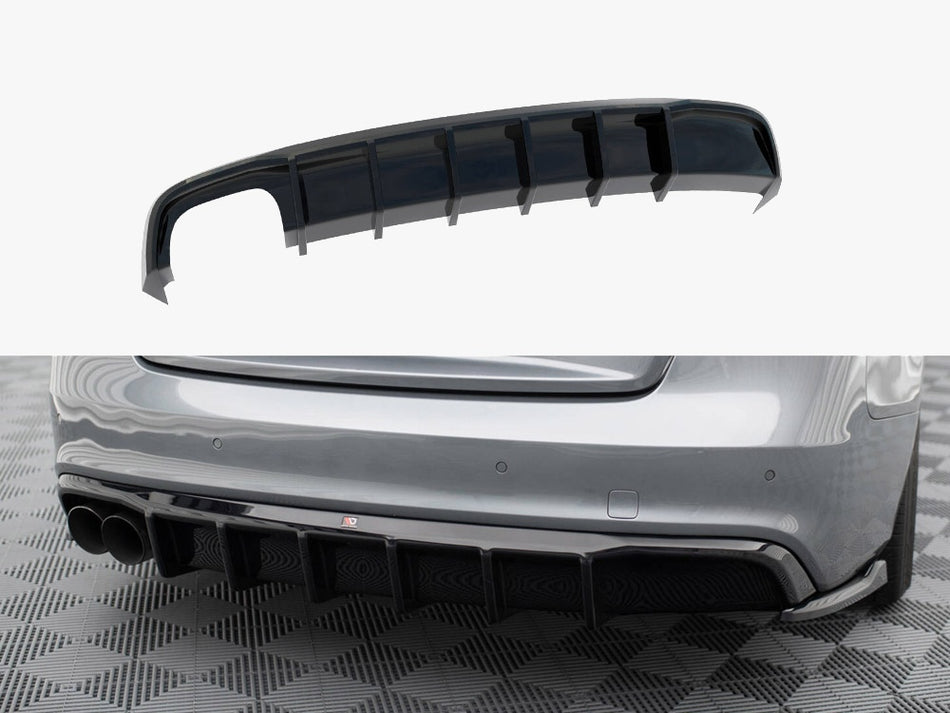 Maxton Rear Valance Audi S5 / A5 S-Line 8T Facelift (Single side dual exhaust version)