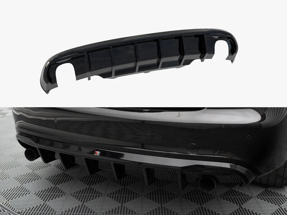 Maxton Rear Valance Audi S5 / A5 S-Line Coupe / Cabrio 8T (Version with single exhausts on both sides)