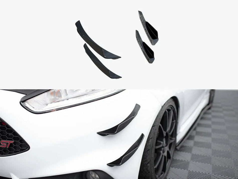 Maxton Front Bumper Wings (Canards) Ford Fiesta ST Mk7 Facelift