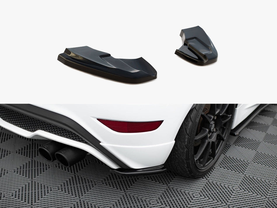 Maxton Rear Side Splitters Ford Fiesta ST / ST-Line / Zetec S Mk7 FL