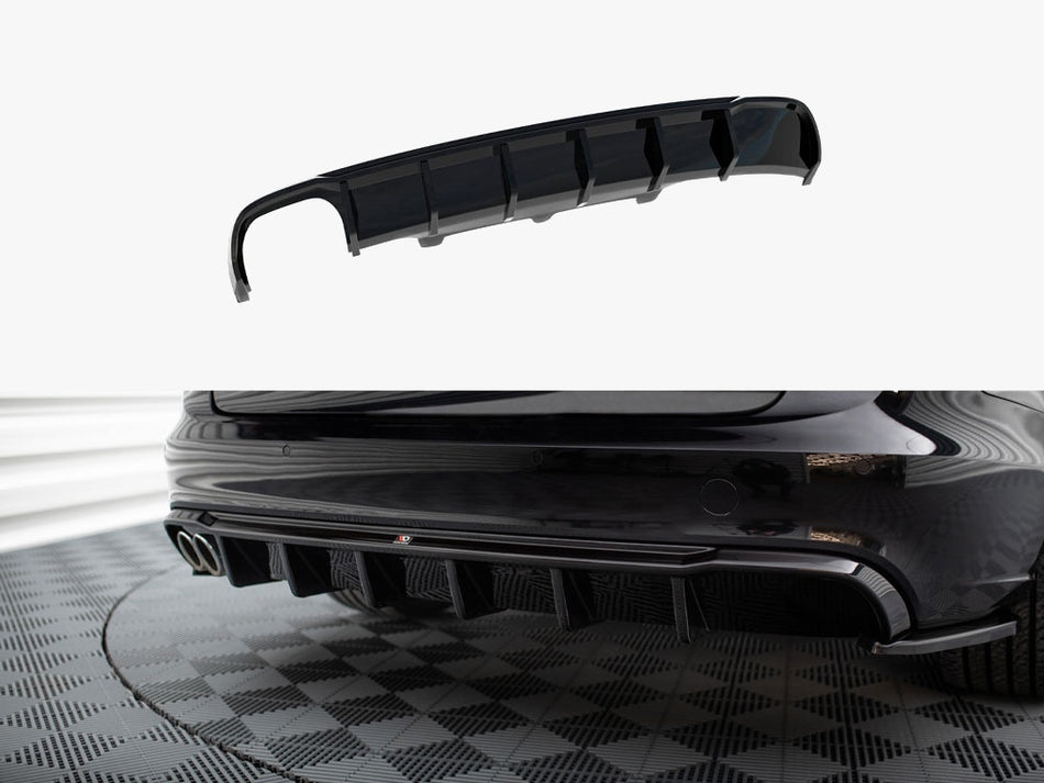 Maxton Rear Valance Audi A6 Sedan / Avant C7 (Single side dual exhaust version)