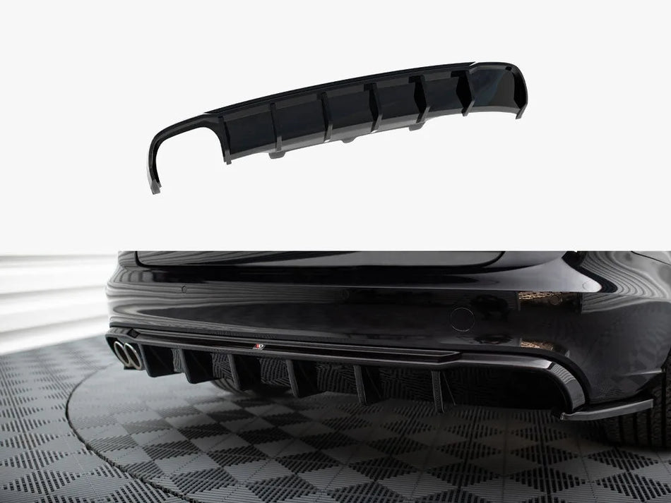 Maxton Rear Valance Audi A6 Sedan / Avant C7 (Single side dual exhaust version)