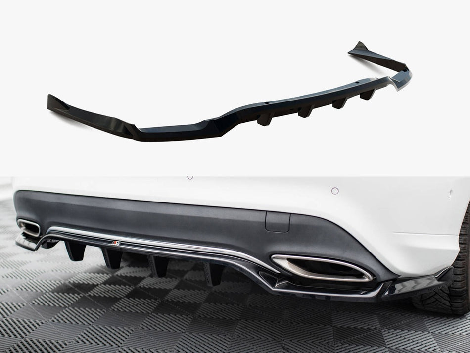 Maxton Rear Splitter (Vertical Bars) Mercedes-Benz CLA C117 Facelift