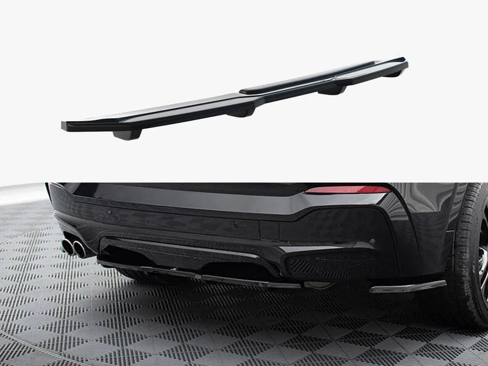 Maxton Central Rear Splitter (Vertical Bars) BMW X4 M-Pack