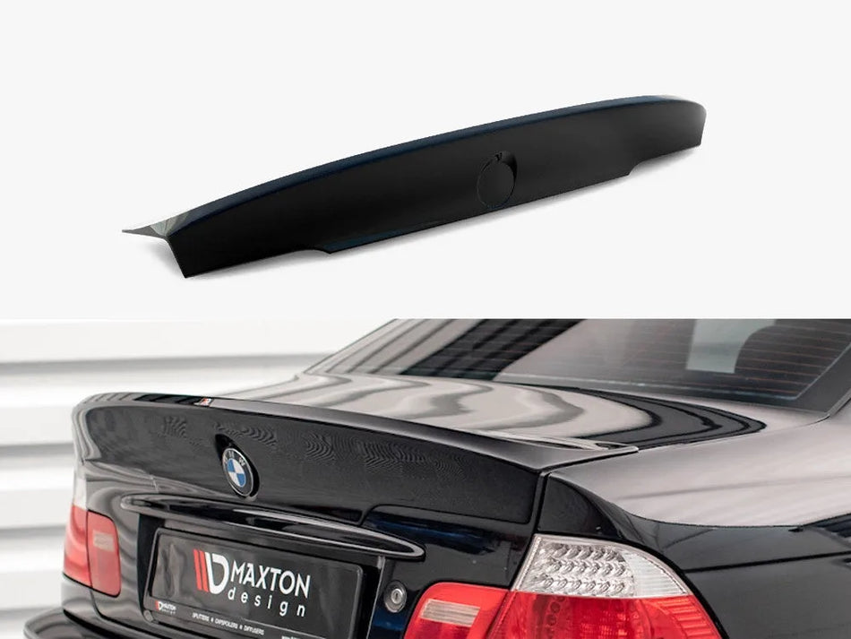 Maxton Rear Spoiler / LID Extension BMW 3 E46 Coupe Pre-Facelift |M3 CSL Look| (Requires Painting)