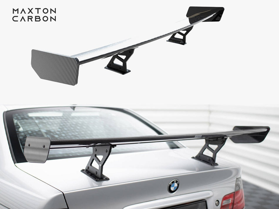 Maxton Carbon Spoiler With Internal Brackets Uprights BMW 3 Coupe E46