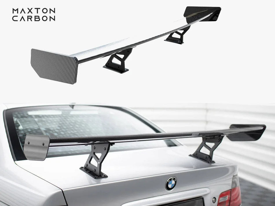 Maxton Carbon Spoiler With Internal Brackets Uprights BMW 3 Coupe E46
