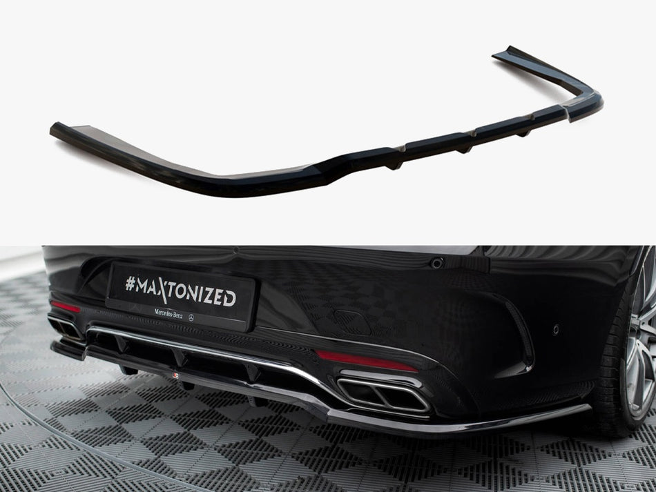 Maxton Rear Splitter (Vertical Bars) Mercedes-Benz S Coupe AMG-Line C217 Facelift