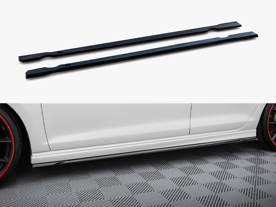Maxton Side Skirts Diffusers V.4 Volkswagen Golf R / R-Line Mk7